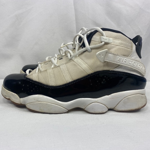 2008 NIKE Air Jordan 6 Rings VI OG Box Concord White Black 322992-151 Patent 10 - Picture 5 of 12